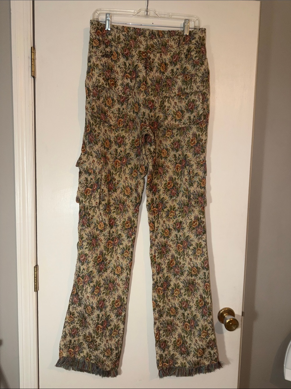 Rockstar Original Floral Tapestry Cargo Pants- Large